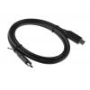 RS PRO Kabel USB do zásuvky IC Vnější, A: USB typu C, 1 m Vnější, Černá, B: USB typu C