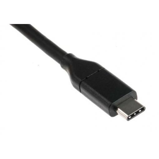 RS PRO Kabel USB do zásuvky IC Vnější, A: USB typu C, 1 m Vnější, Černá, B: USB typu C