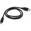 RS PRO Kabel USB do zásuvky IC Vnější, A: USB typu C, 1 m Vnější, Černá, B: USB typu A