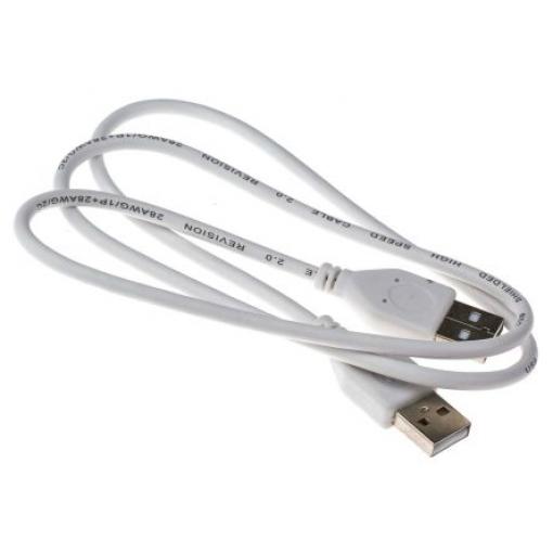RS PRO Kabel USB do zásuvky IC Vnější, A: USB typu A, 800 mm Vnější, Bílá, B: USB typu A