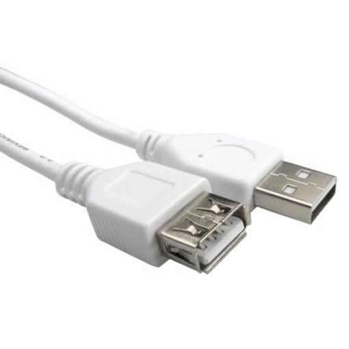 RS PRO Kabel USB do zásuvky IC Vnější, A: USB typu A, 1 m Vnitřní, Bílá, B: USB typu A