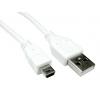 RS PRO Kabel USB Vnější, A: USB typu A, 1.8 m Vnější, Bílá, B: Micro USB typ B