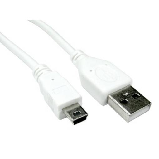 RS PRO Kabel USB Vnější, A: USB typu A, 1.8 m Vnější, Bílá, B: Micro USB typ B