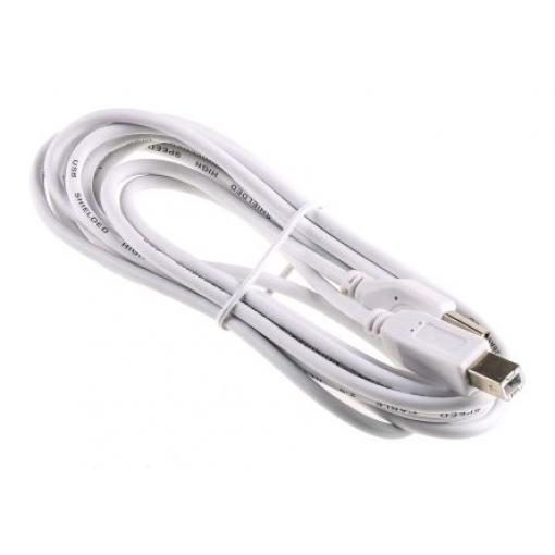 RS PRO Kabel USB do zásuvky IC Vnější, A: USB typu A, 3 m Vnější, Bílá, B: USB B