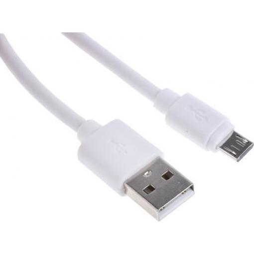 RS PRO Kabel USB do zásuvky IC Vnější, A: USB typu A, 150 mm Vnější, Bílá, B: Micro USB typ B