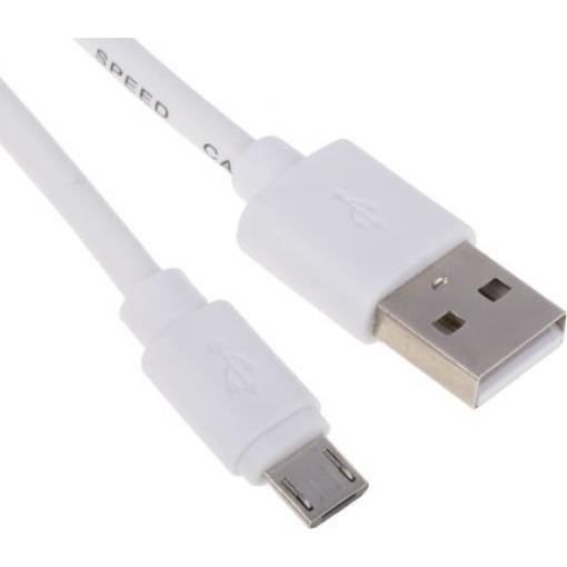 RS PRO Kabel USB do zásuvky IC Vnější, A: USB typu A, 1 m Vnější, Bílá, B: Micro USB typ B