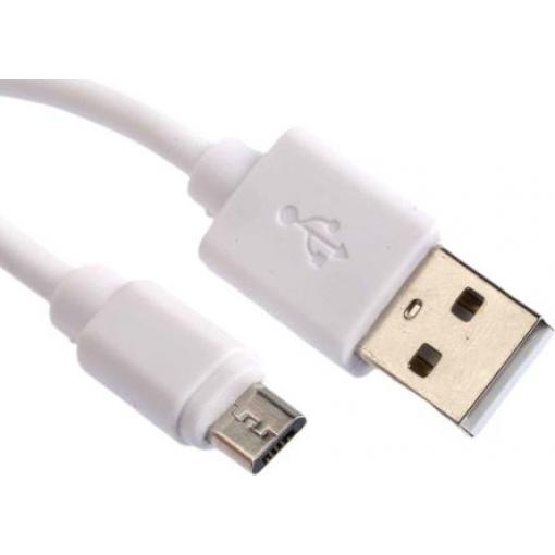 RS PRO Kabel USB do zásuvky IC Vnější, A: USB typu A, 1.8 m Vnější, Bílá, B: Micro USB typ B