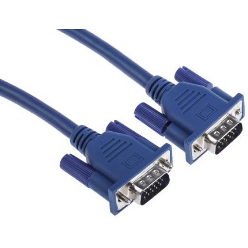 RS PRO, A: Vnější VGA, B: Vnější SVGA Kabel VGA 10 m, Modrá