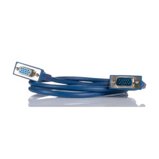 RS PRO, A: Vnější VGA, B: Vnitřní SVGA Kabel VGA 1 m, Modrá