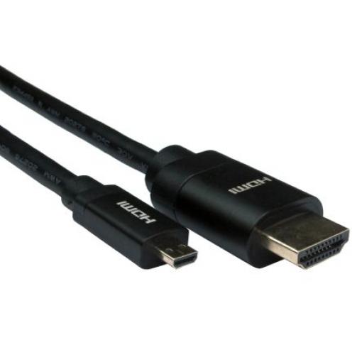 RS PRO 1.5 m, A: Vnější Micro HDMI, B: Vnější HDMI