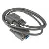 RS PRO Sériový kabel, A: Vnitřní délka 1 m, A: D-Sub 9pin, B: Vnitřní, B: DB9, Polyvinylchlorid