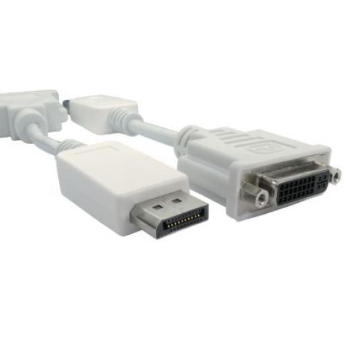 RS PRO, A: Vnější Display Port, B: Vnitřní DVI-D, Polyvinylchlorid DisplayPort Kabely 150 mm