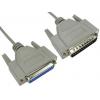 RS PRO Sériový kabel, A: Vnější délka 6 m, A: D-sub 25kolíkový, B: Vnitřní, B: DB25, Polyvinylchlorid