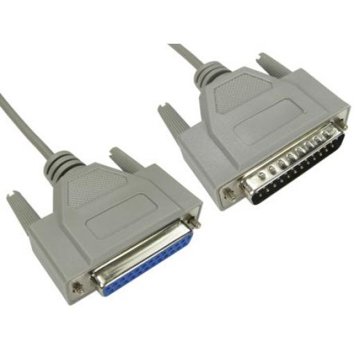 RS PRO Sériový kabel, A: Vnější délka 6 m, A: D-sub 25kolíkový, B: Vnitřní, B: DB25, Polyvinylchlorid