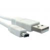RS PRO Kabel USB do zásuvky IC Vnější, A: USB typu A, 3 m Vnější, Bílá, B: Micro USB typ B