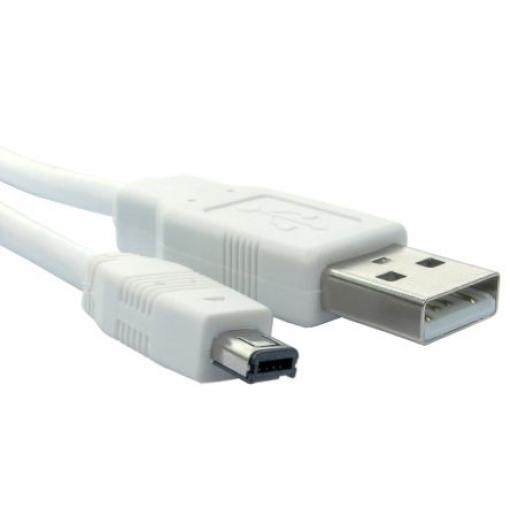 RS PRO Kabel USB do zásuvky IC Vnější, A: USB typu A, 3 m Vnější, Bílá, B: Micro USB typ B