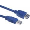 RS PRO Kabel USB do zásuvky IC Vnější, A: USB typu A, 1 m Vnitřní, Modrá, B: USB typu A