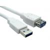 RS PRO Kabel USB do zásuvky IC Vnější, A: USB typu A, 1.8 m Vnitřní, Bílá, B: USB typu A