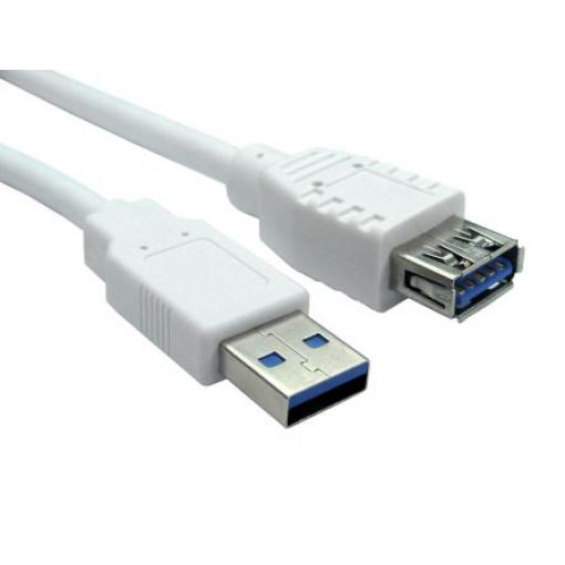 RS PRO Kabel USB do zásuvky IC Vnější, A: USB typu A, 1.8 m Vnitřní, Bílá, B: USB typu A
