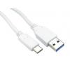 RS PRO Kabel USB do zásuvky IC Vnější, A: USB typu A, 500 mm Vnější, Bílá, B: USB typu C
