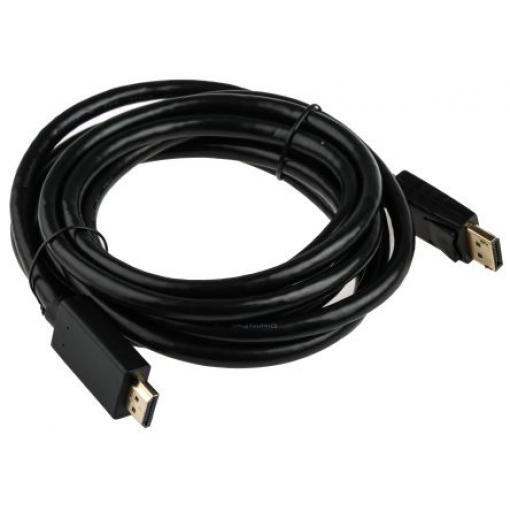 RS PRO, A: Vnější Display Port, B: Vnější HDMI, Polyvinylchlorid DisplayPort Kabely 3 m