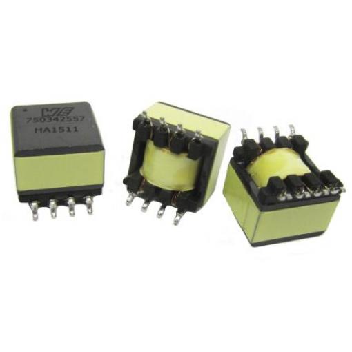 Wurth Elektronik Transformátor PCB, sekundární napětí: 24 V, počet výstupů: 1 Povrch