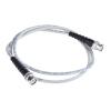 Koaxiální kabel, řada: BNC RF, Šedá Polyvinylchlorid, vnější průměr: 4.7 mm OD 1 m 50 Ω RS PRO S koncovkou