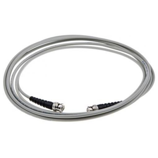 Koaxiální kabel, řada: BNC RF, Šedá Polyvinylchlorid, vnější průměr: 4.7 mm OD 5 m 50 Ω RS PRO S koncovkou