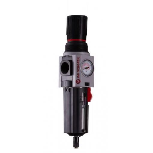 Regulátor s filtrem, řada: Excelon Plus 5 μm, přípojka portu: 3/4 in G, max. tlak: 10 bar Automatické 1/8 in Norgren