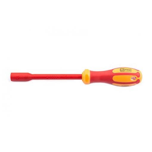 Montážní klíč Šestihran 7 mm RS PRO Splňuje normu VDE/1000V, dělka lopatky: 125 mm, celková délka: 235 mm