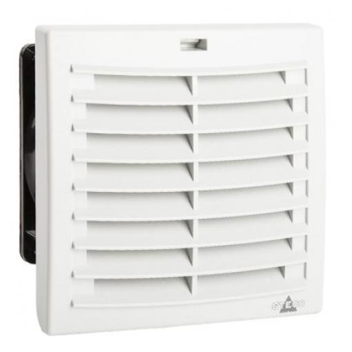 STEGO Ventilátorový filtr, řada: FPI/FPO 018 63 m³/h 24 V dc DC IP54 124 mm 124 mm