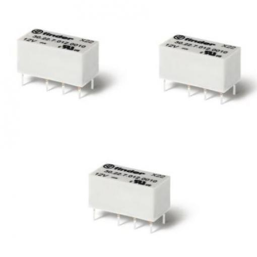 Signálové relé DPDT Montáž na PCB 5 A 24V dc Axicom P2