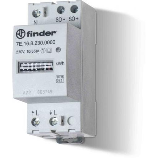 Elektroměr Impulzový výstup výška číslice 4 mm Finder