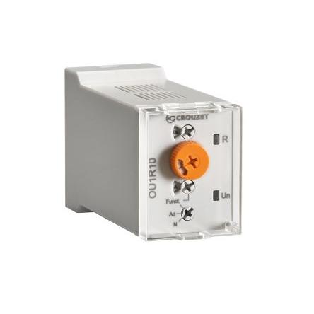 Crouzet Časovací relé, řada: OU1R SPDT 1kontaktové 12 to 240 V dc 12V ac, 240 V ac Multifunkční funkce 8 kolíků