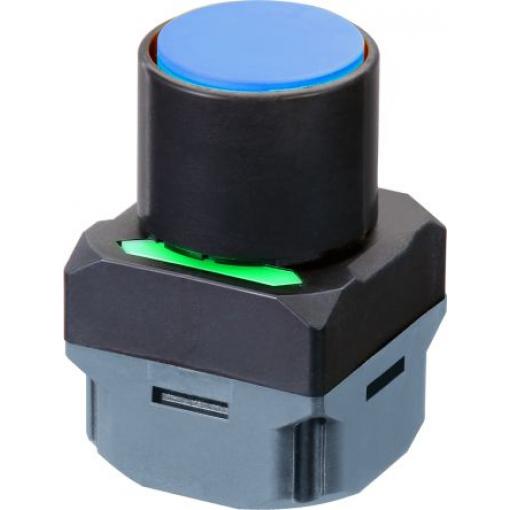 Omron Tlačítkový spínač, řada: A2W IP65 Osvětlené 40 mm 100 mA, barva LED: Zelená, Červená, Žlutá 24 V dc