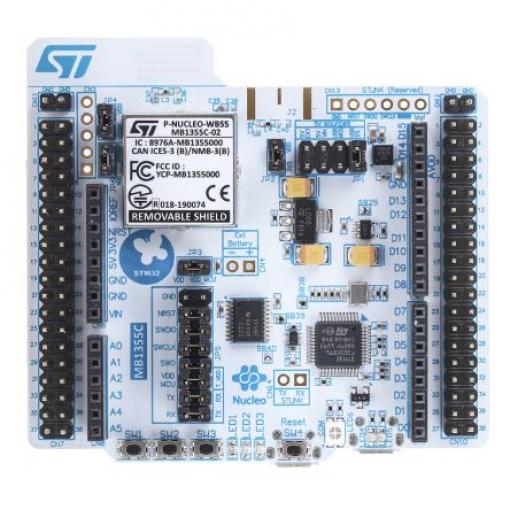 STMicroelectronics Vývojový nástroj pro mikrokontroléry, STM32F072, ARM, Bezdrátové P-NUCLEO-WB55, Mikrokontrolér, ARM