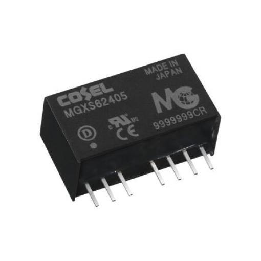 Cosel Měnič DC/DC MGXS6, výstup: 12 V dc 1 kV dc, Vin 24V dc 500 mA, Vin 24V dc 6 W -40 °C 85 °C Průchozí otvor