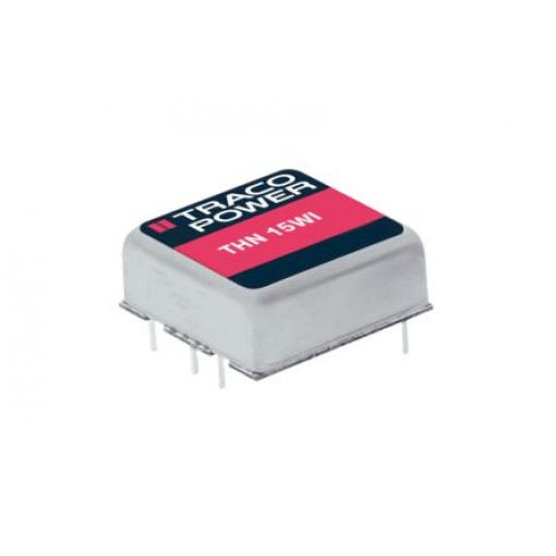 TRACOPOWER Měnič DC/DC THN 15WI, výstup: 15 V dc 1.6 kV dc, Vin 75V dc 500 mA, Vin 18V 15 W -40 °C 85 °C Průchozí otvor