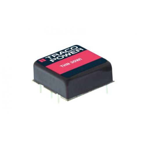 TRACOPOWER Měnič DC/DC THN 30WI, výstup: 24 V dc 1.6 kV dc, Vin 36V dc 625 mA, Vin 9V 30 W -40 °C 80 °C Montáž na plošný