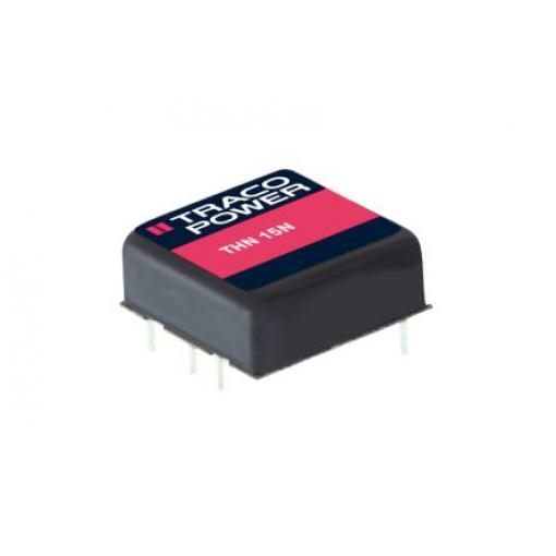 TRACOPOWER Měnič DC/DC THN 15N, výstup: 3.3 V dc 1.6 kV dc, Vin 75V dc 4.5 A, Vin 36V 15 W -40 °C 70 °C Průchozí otvor