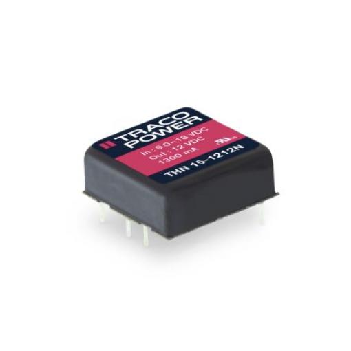 TRACOPOWER Měnič DC/DC THN 15N, výstup: 5 V dc 1.6 kV dc, Vin 36V dc 3 A, Vin 18V 15 W -40 °C 70 °C Průchozí otvor