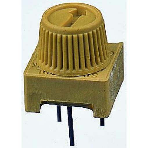 Ladicí potenciometr 2 kΩ 10 % ±100 ppm/°C 0.5 W Horní nastavení 1otáčkový, Průchozí otvor, Kolík, řada: 63M Vishay