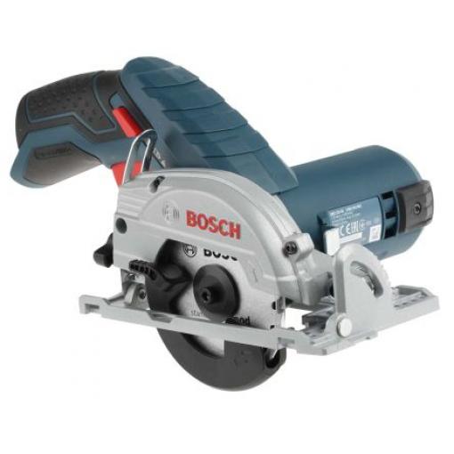 Bosch Pila, řada: GKS, číslo modelu: GKS 12V-26, průměr lopatky: 85 mm 1400rpm, průměr stopky: 15 mm, hmotnost: 1.4 kg