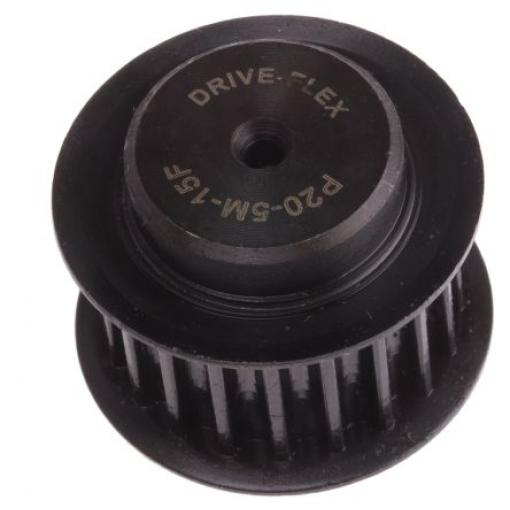 RS PRO Řemenice rozvodového řemenu, Ocel 20 zubů 15 mm rozteč 5 mm, vývrt: 6 mm