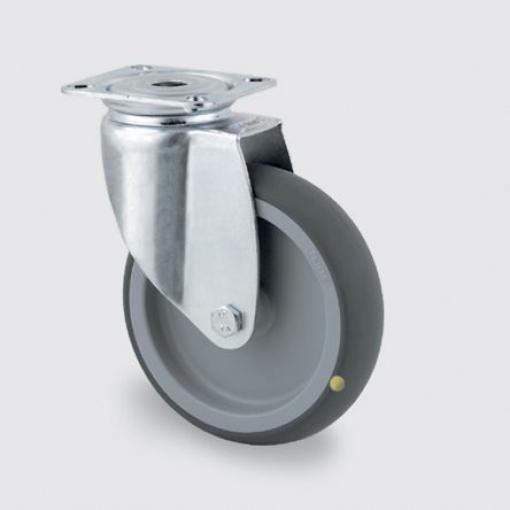 2470YGO075P40 Tente Otočné 150 kg 75 mm, Termoplastická pryž