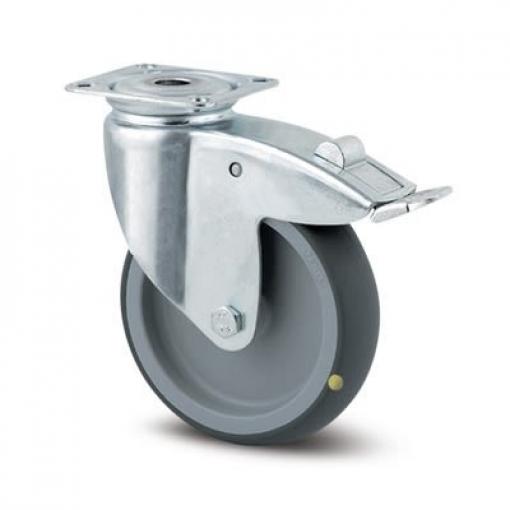 2477YGO075P40 Tente Otočné 150 kg 75 mm, Termoplastická pryž