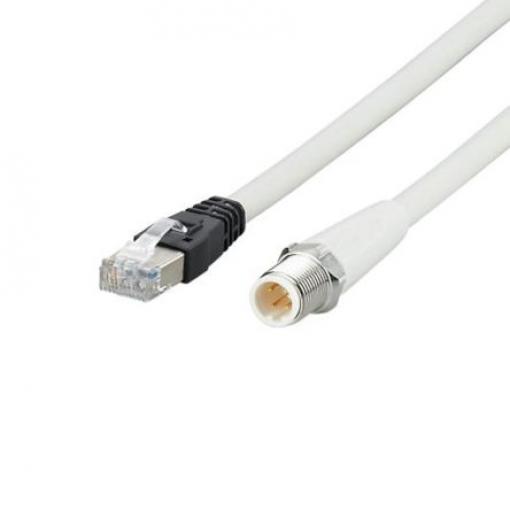 ifm electronic Ethernetové kabely, řada: M12, RJ45, Šedá, MPPE, 30, 60 V 5 m Stíněný