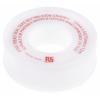 Páska PTFE, Bílá RS PRO, délka: 12 m 12 mm 0.075 mm
