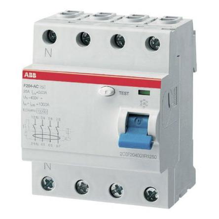 Jistič zbytkového proudu 4pólový Typ AC 40A 300 mA ABB St. FH200 IEC/EN 61008