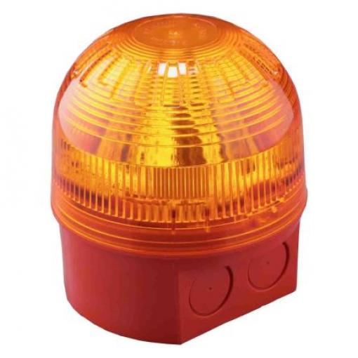 Výstražný maják barva Jantarová Xenon 130 mA @ 24 V dc Montáž na základnu 10 → 60 v DC